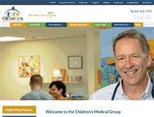 Tablet Screenshot of childrensmedgroup.com