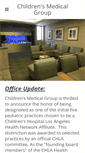 Mobile Screenshot of childrensmedgroup.org